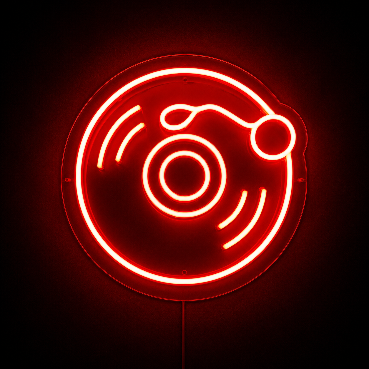 Cartel LED Neon “TOCADISCOS” - Iluminación Decorativa